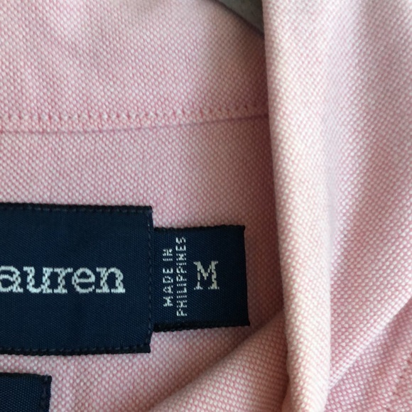 Ralph Lauren Blake cotton pink button down shirt M - Picture 5 of 6